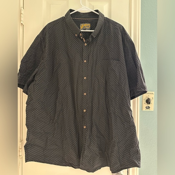 Johnny Bigg Australia Mens Shirt 4XL.  Black with White Geometric Pattern. - Picture 1 of 6